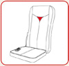 Массажная накидка на кресло Quattromed 3 | жесткая спинка